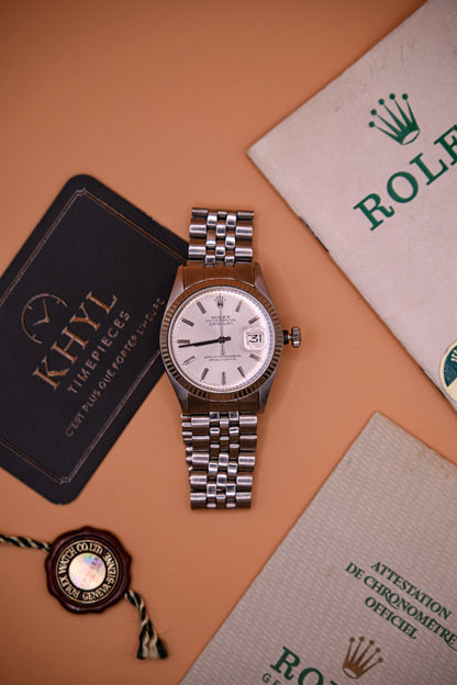 Rolex DateJust 1601 (Boite + Papiers + Tag)